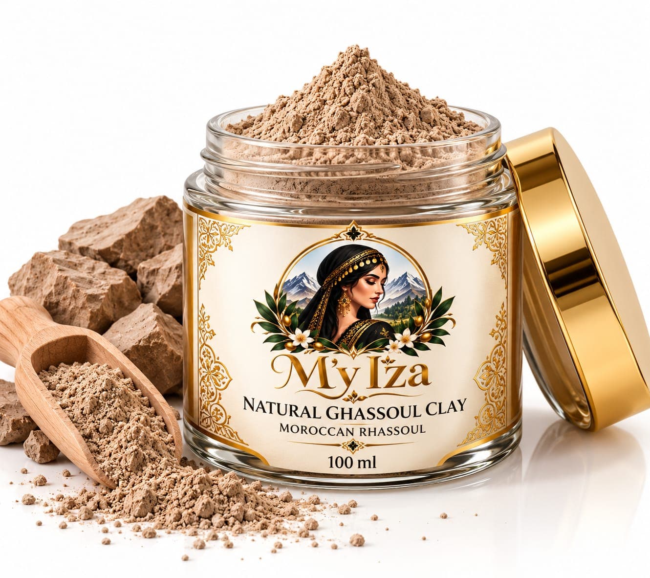 Natural Ghassoul Clay 100ml